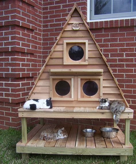 metal cat houses|diy outdoor cat shelters.